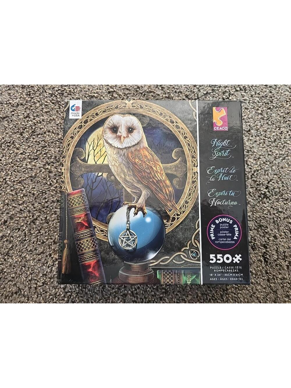 Ceaco Night Spirit Owl Lisa Parker 550 Pc Puzzle Fantasy Art